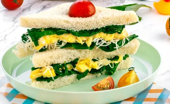 Resep Sandwich Telur dan Bayam