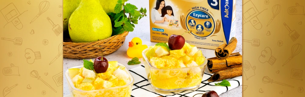 Resep Pear Bread Pudding